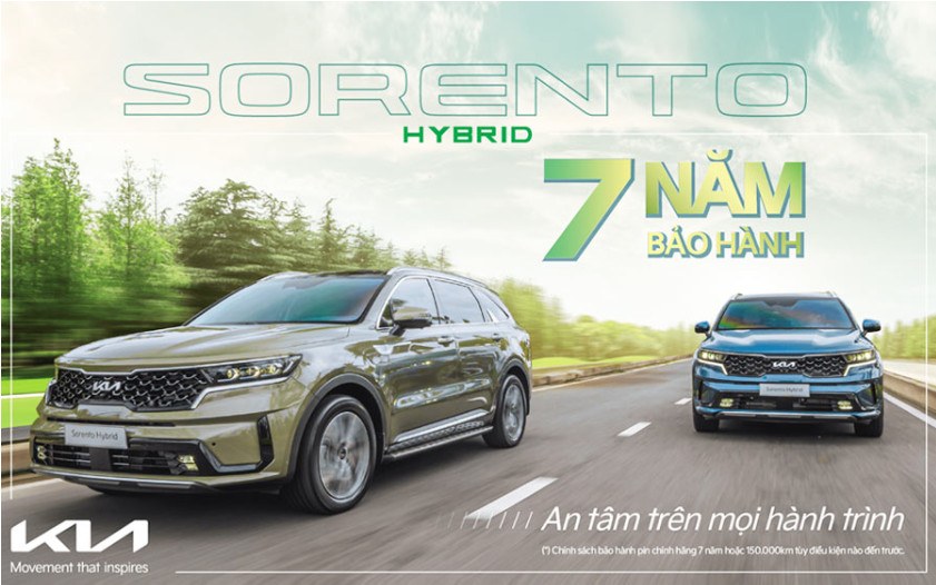 KIA Sorento Hybrid - Ưu đãi lên đến hàng trăm triệu đồng